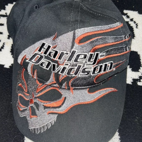Harley Davidson scull hat